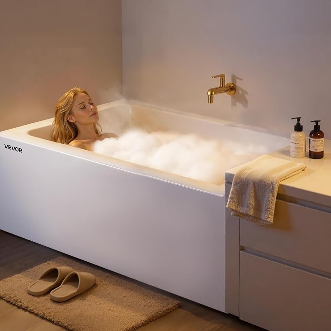 VEVOR Alcove Bathtub, Soaking Bath Tub - Image 8