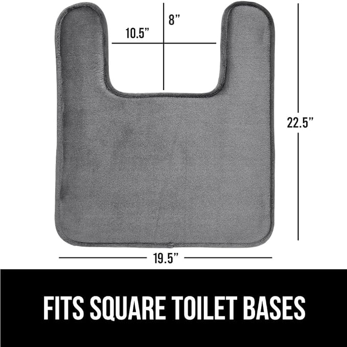 GORILLA GRIP Thick Memory Foam Toilet Rug - Image 2