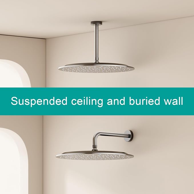 All Metal Rain Shower Head - Image 3