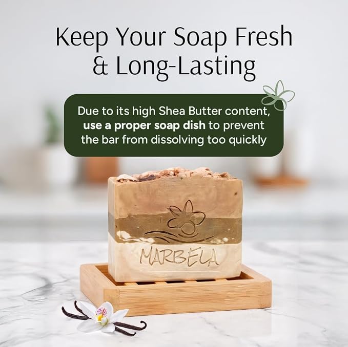 Marbela Cosmetics Coco Vanilla Handmade Soap Bar - Image 6