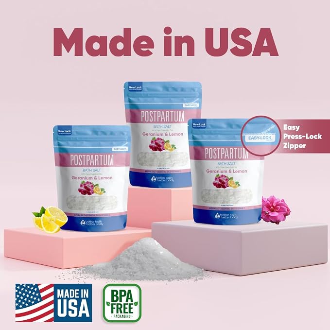 Postpartum Bath Salt Postpartum Bath Soaks USP Grade Epsom Salt - Image 7