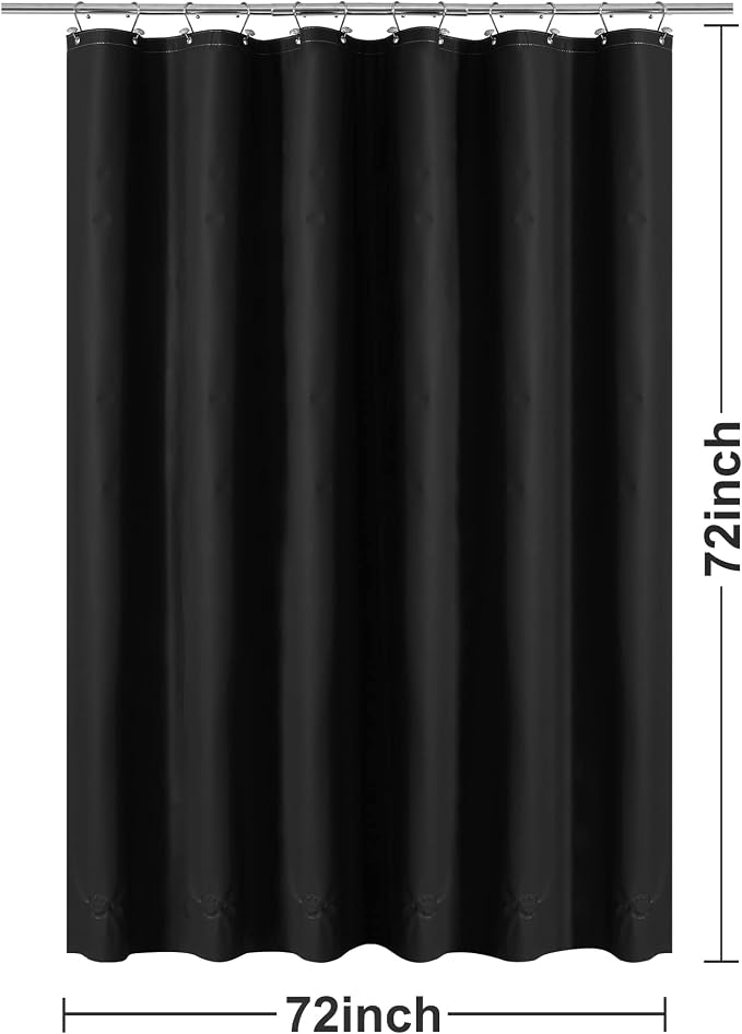 Barossa Design Black Shower Curtain Liner - Image 7