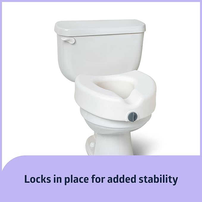 Medline 5" Raised Toilet Seat - Image 5