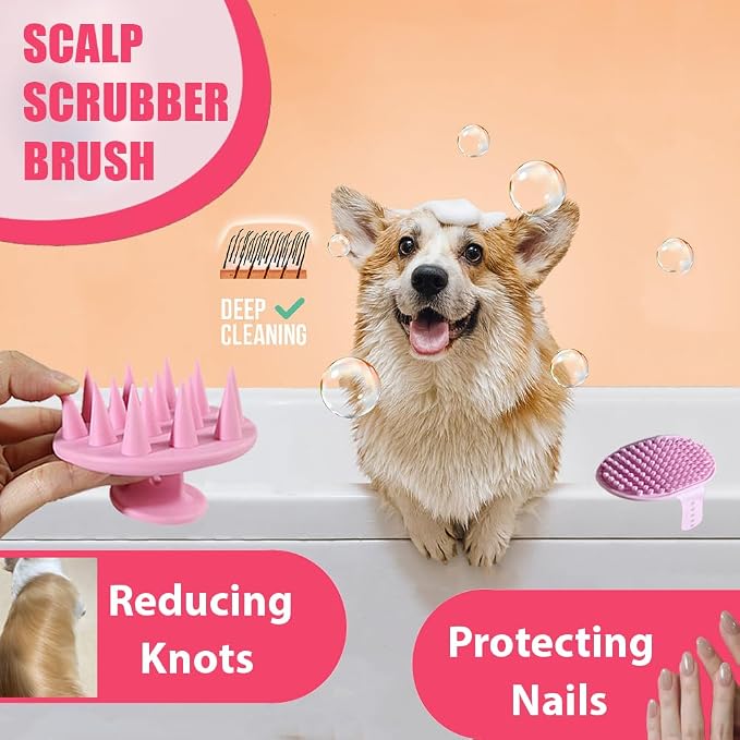 Dog Bath Brush Bathing Kit 5PCS - Image 3