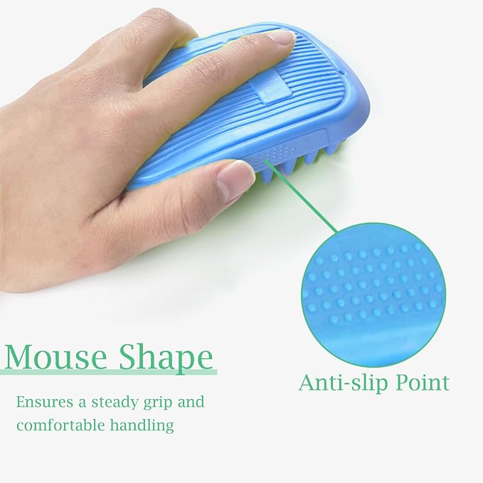 Dog Bath Brush, Pet Silicone Shampoo Brush, Rubber Shower Wash Curry Brush - Image 3