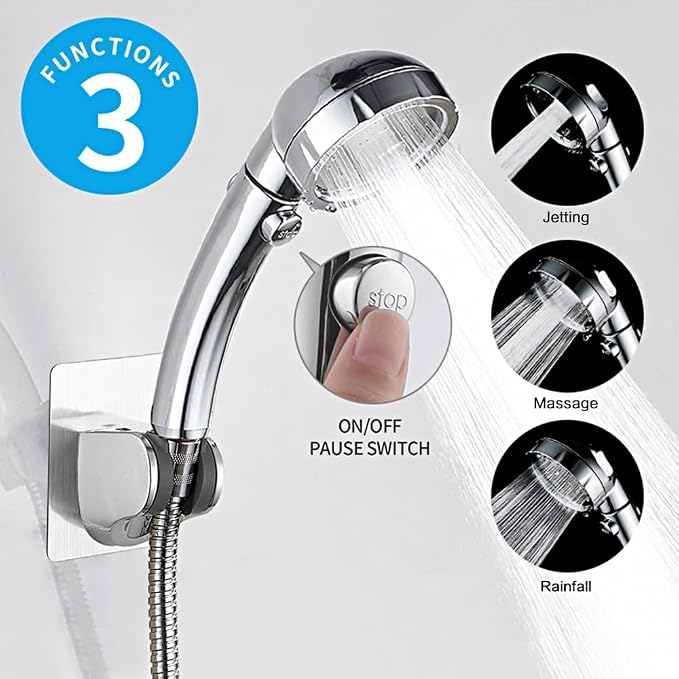 KAIYING Drill-Free High Pressure Handheld Shower Head - Image 2
