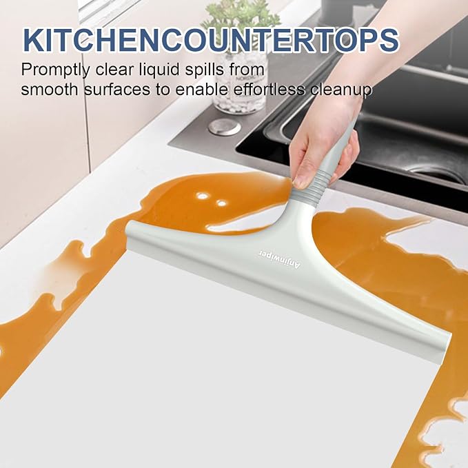 Silicone Shower Squeegee for Glass Doors - Image 2