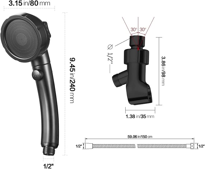 KAIYING High Pressure Handheld Shower Head - Image 6