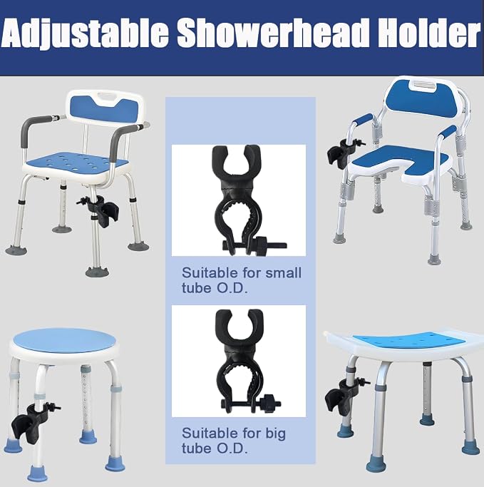 4PCS Elderly Bath Chair Handheld Shower Head Holder Attachment - Image 5