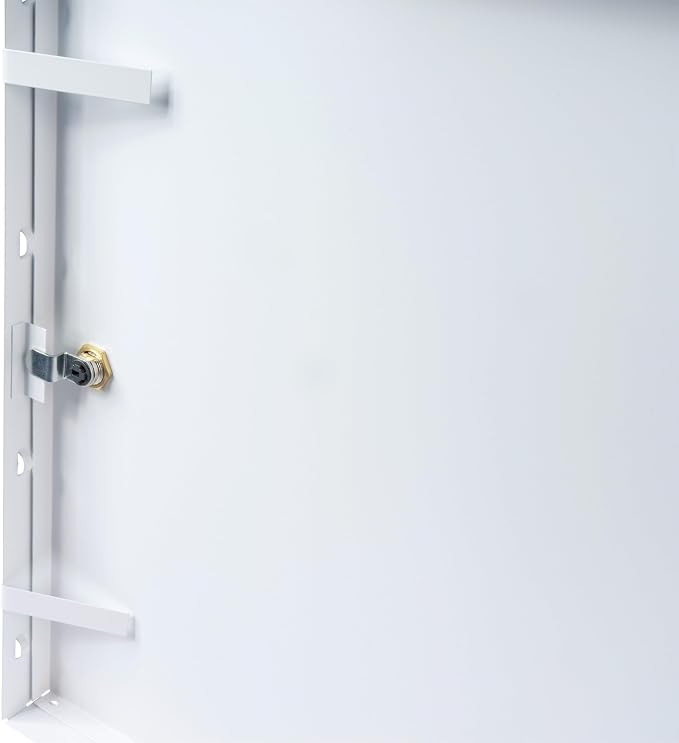 16" x 16" Lockable White Metal Access Panel. Service Shaft Door Panel - Image 4
