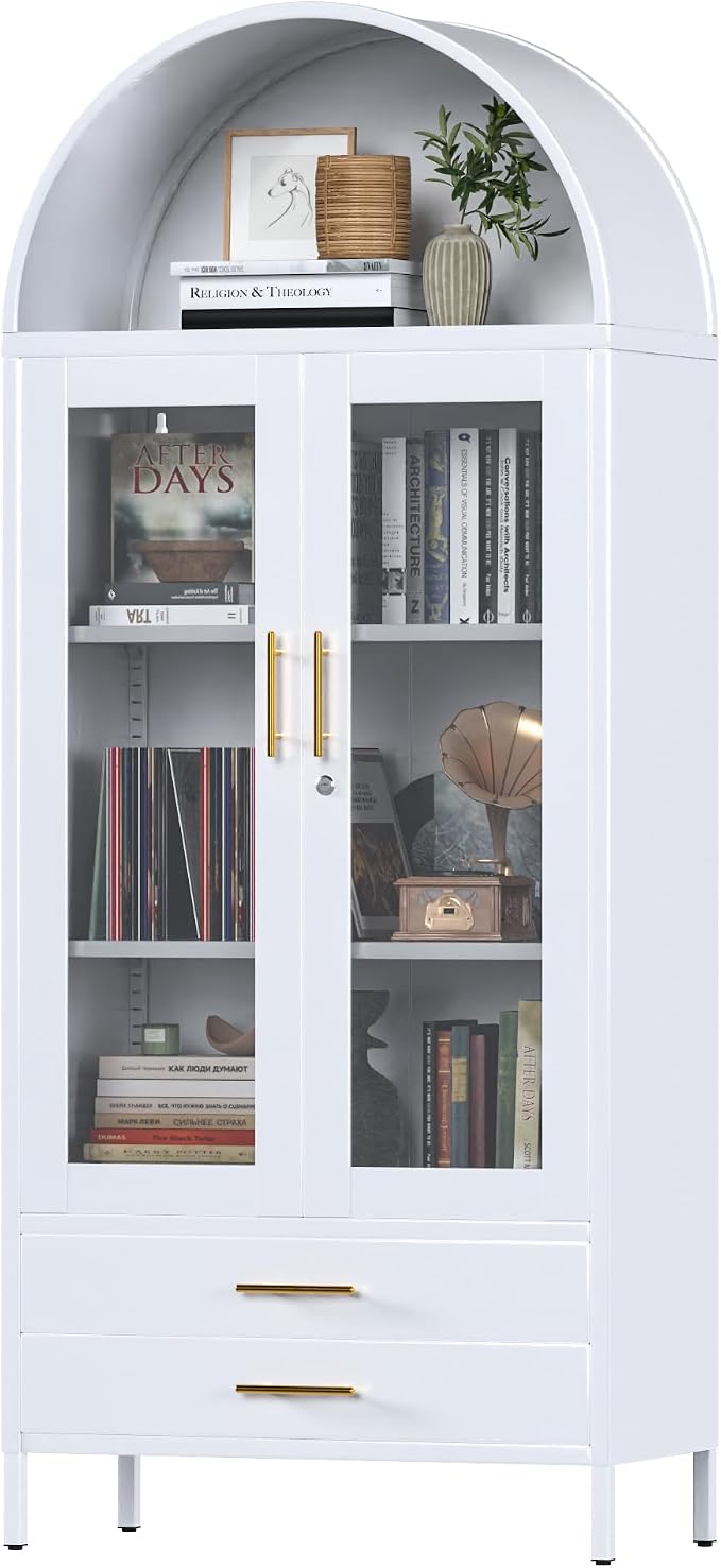 73''H Arched Kitchen Pantry Cabinets by JAORD