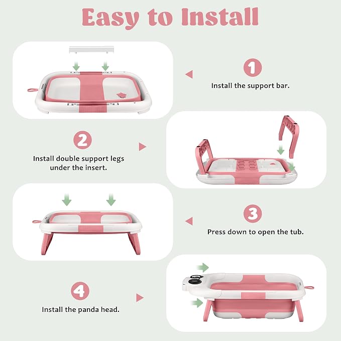 Foldable Baby Bathtub, Lightweight Bathtub - Image 6