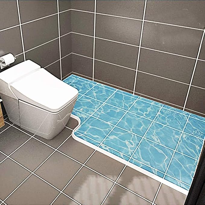 Duzzy 67 Inch Collapsible Shower Threshold Water Dam, Suitable - Image 4