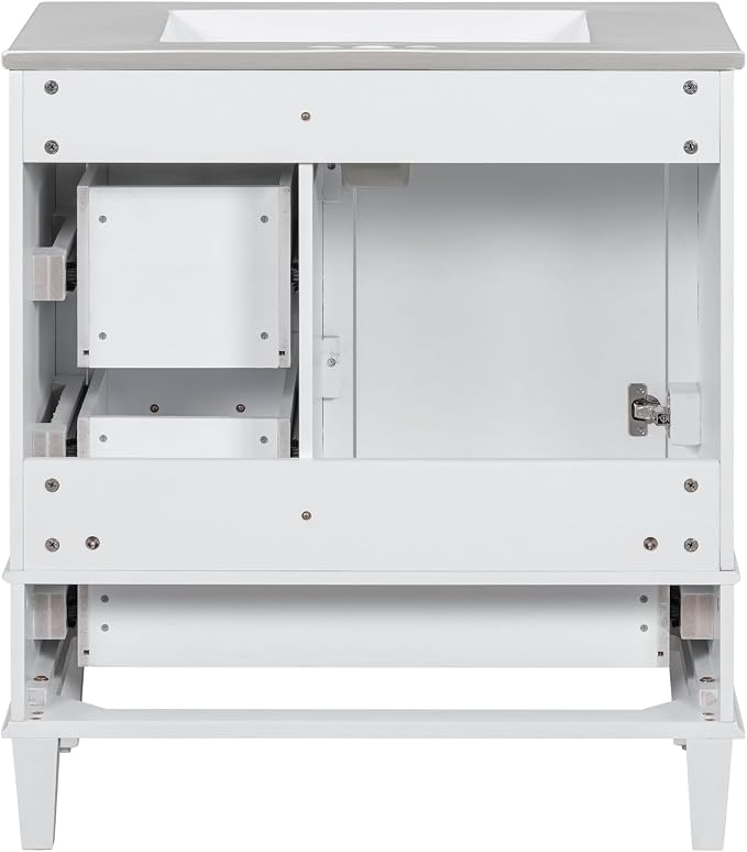 Bathroom Vanity Cabinet Sink 30”, Single Sink Top Combo Set - Image 9