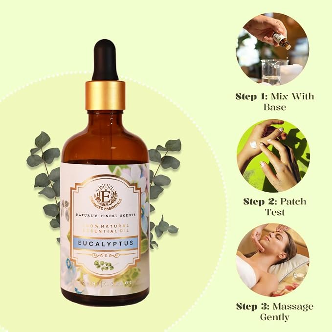 Luxurious Eucalyptus Essential Oil by Enhanced Essentials|with Glass - Image 4