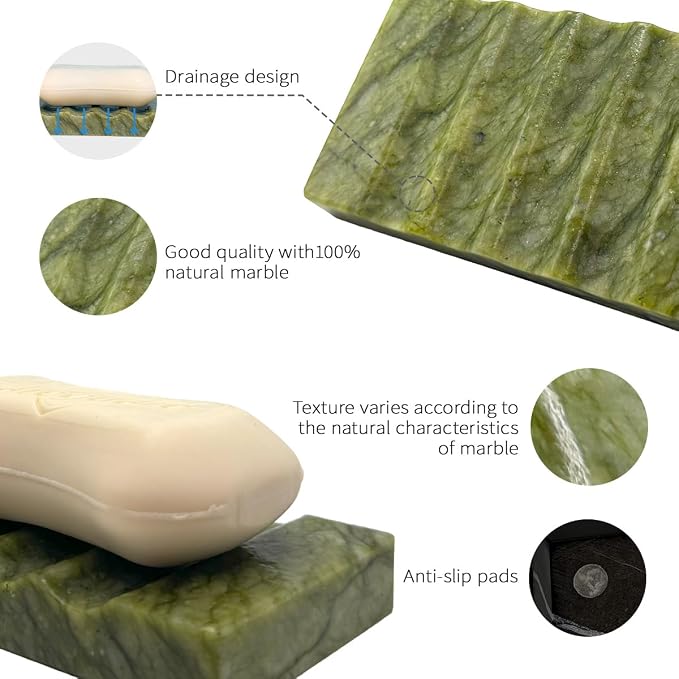Real Marble Christmas Soap Dish - Image 3