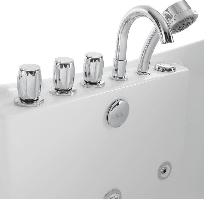 Empava 67" Freestanding Whirlpool Bathtub Oval - Image 11