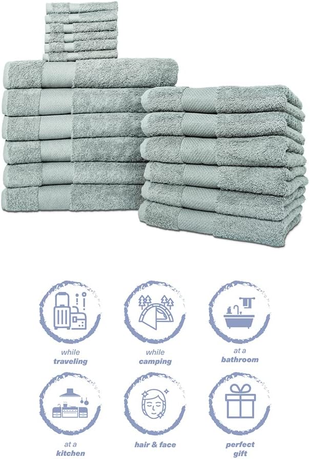 Hencely 18-Piece Bath Towel Set - Image 6