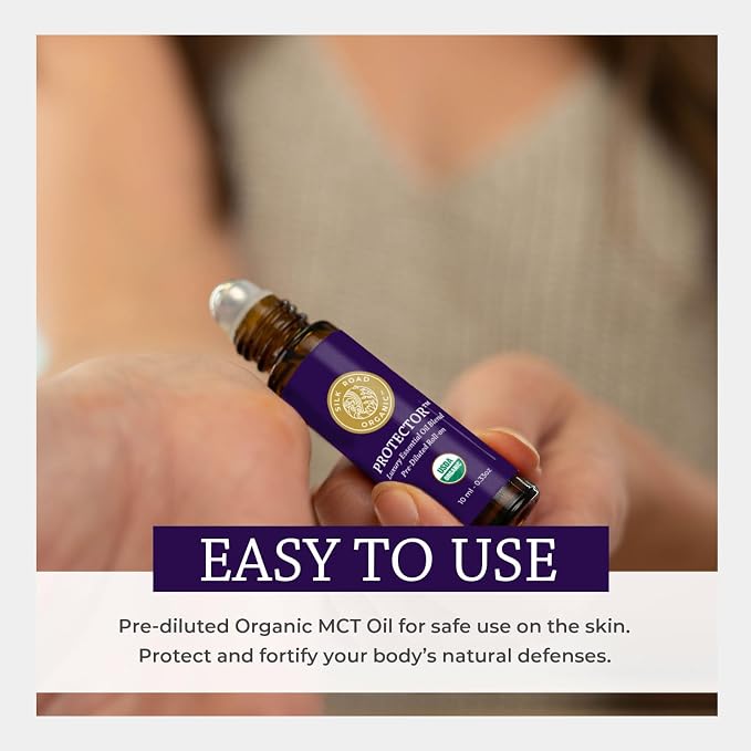 Silk Road Organic Protector Essential Oil Immunity Blend Roll On, Based on - Image 5