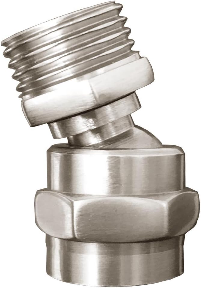 shower head swivel adapter ball joint, showerhead adjustable connector by MISSMIN