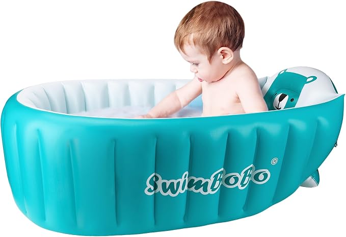 Swimbobo Inflatable Baby Bath Tub Portable Foldable Travel Mini Swimming Pool by Swimbobo