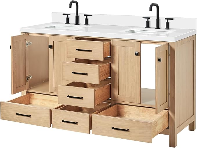 ARIEL 61'' Bathroom Vanity - Image 8