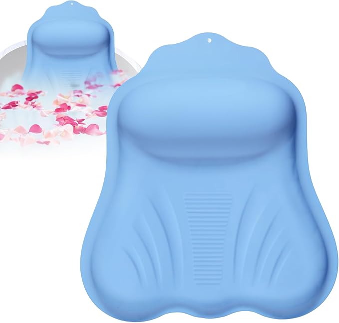 Silicone Bath Pillow for Tub Adults, 4D Air-Cushion Bathtub Pillow for Head by Unknown