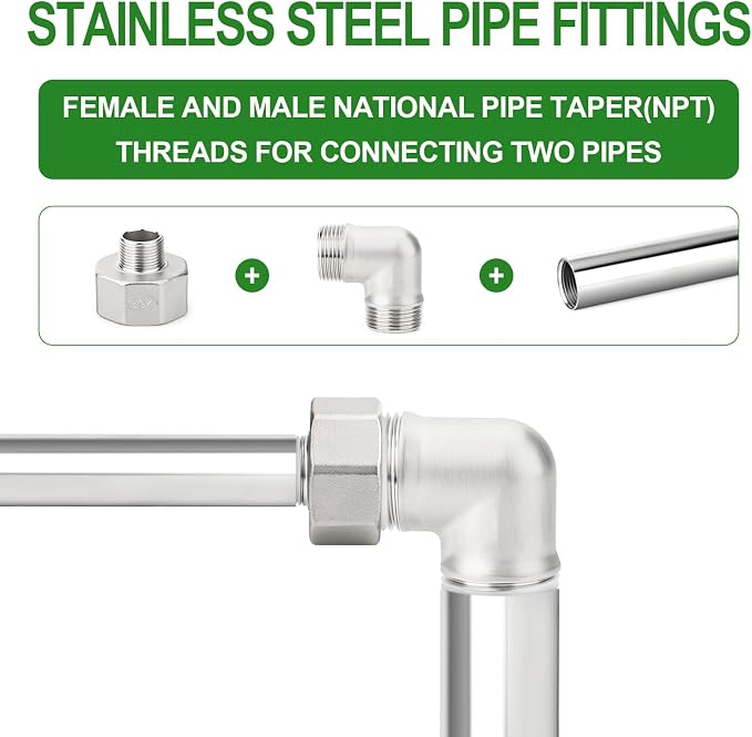 TAISHER 1PCS 304 Stainless Steel Pipe Fitting - Image 6