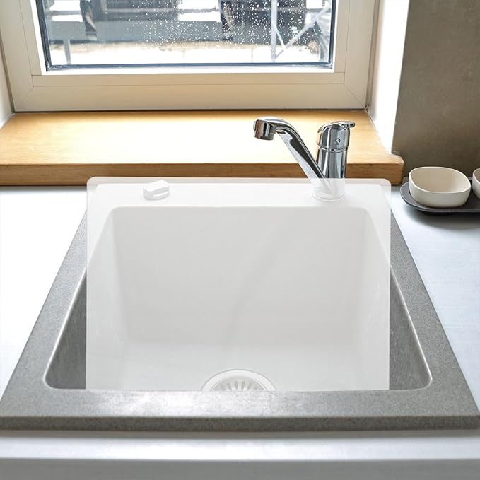 Acrylic Splash Guard for Kitchen Sink, Freestanding Splash Panel Barrier Behind - Image 4