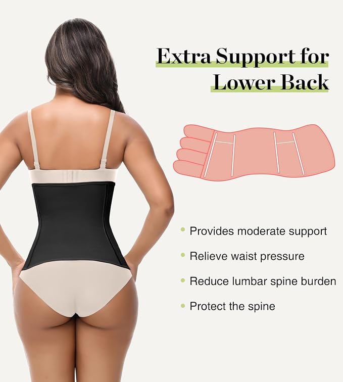 SHAPSHE Waist Trainer for Women Postpartum Recovery Wrap Waist Cincher Corset - Image 3