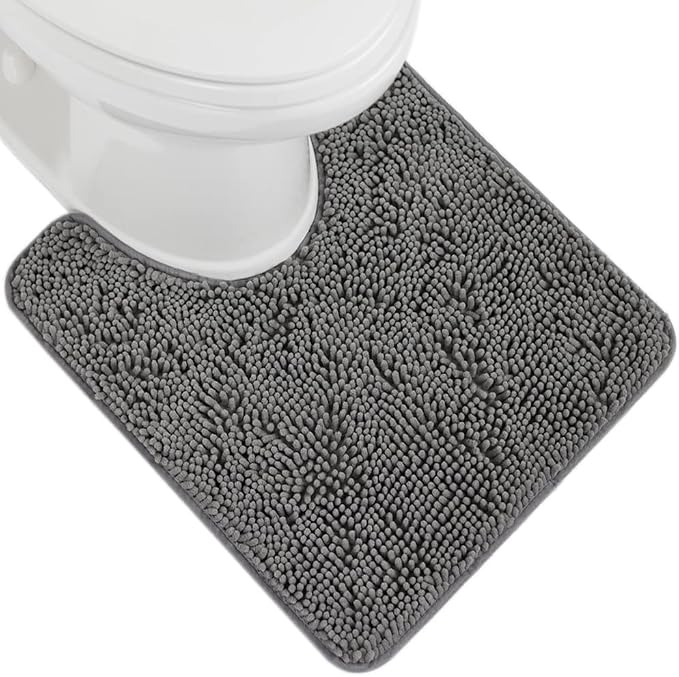 GORILLA GRIP Plush Absorbent Shaggy Chenille Bath Rug Mat by GorillaGrip