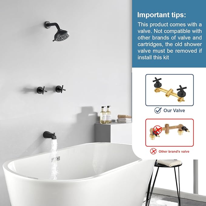 2 Handle Shower Faucet Set - Image 2