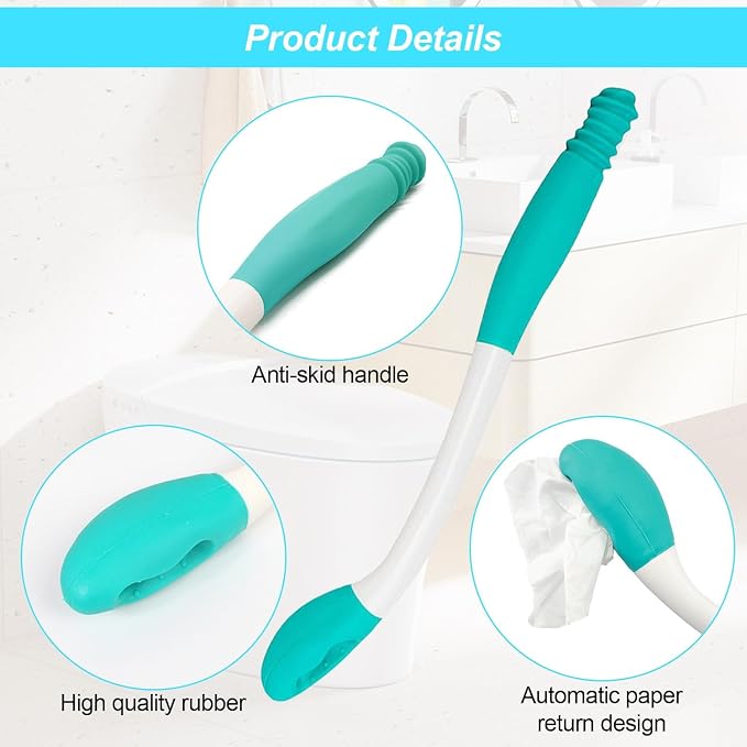 3-Piece Toilet Aid Set for Gentle Bottom Wiping, Butt Cleaner Wiper Tool for - Image 7