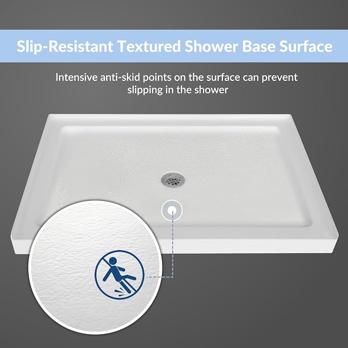 MORVANO 48" X 32" Shower Base - Image 3