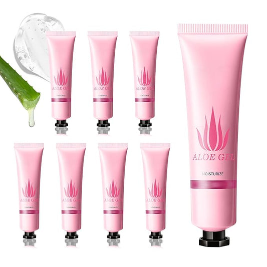 Aloe Vera Gel for Sunburn Relief, Hydrating Travel Size Aloe Vera Gel for Face by LZYLLS