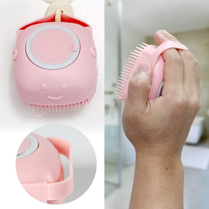 Pet Bath Brush Dog Baths Brush Shampoo Dispenser Soft Silicone Dog Bathing - Image 5