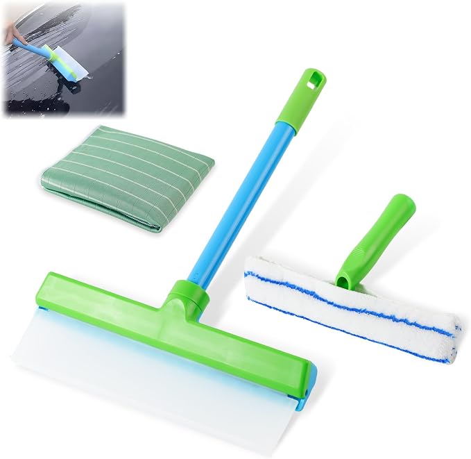 Recyclable Silicone Window Squeegee Kit, Glass Cleaning Tools by Unknown