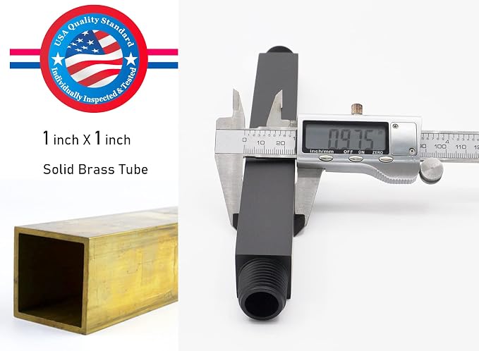 Aquaiaw Shower Arm and Anti-Scratch O-Ring Flange, Solid Brass, Both Soldered - Image 3
