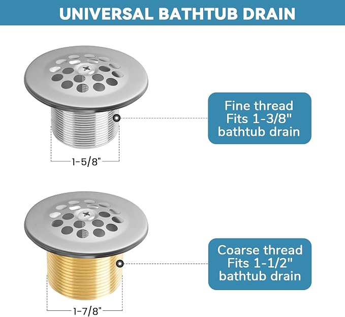 Trip Lever Bath Tub Drain Kit, Universal - Image 6