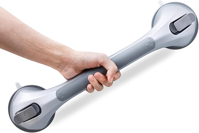 LEVERLOC Grab Bars for Bathtubs and Showers, Shower Handle 17 Inch Strong by LEVERLOC