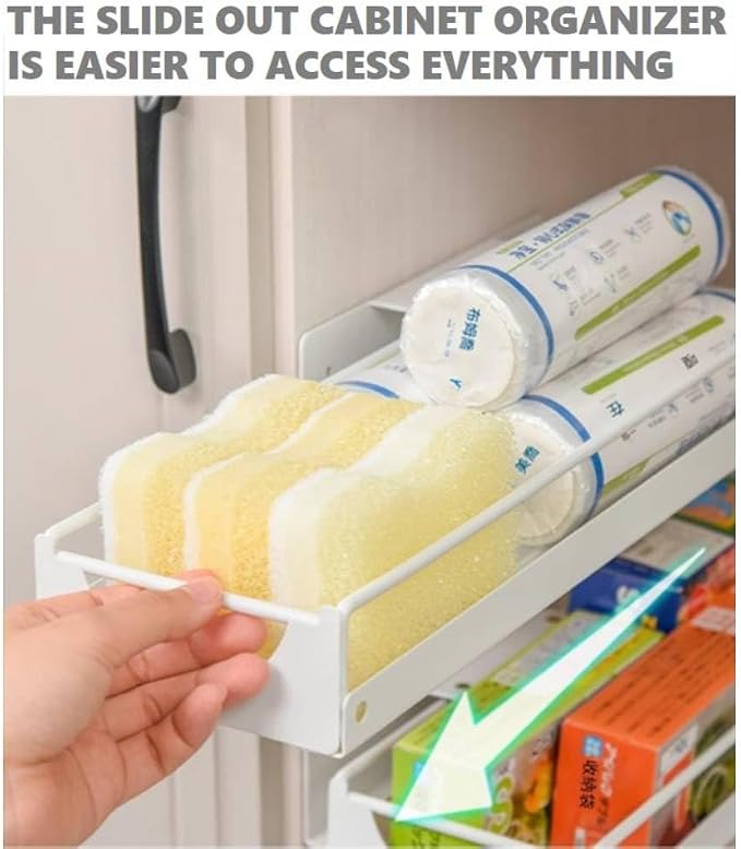 Under Sink Organizer Sliding Storage Rack - Image 3