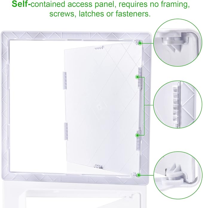 Plumbing Access Panel for Drywall 16 x 16 Inch Plastic Access Door Removable - Image 3