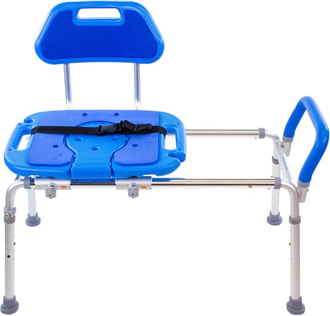 Platinum Health Sliding Shower Chair HydroGlyde Premium Heavy Duty, Padded - Image 3