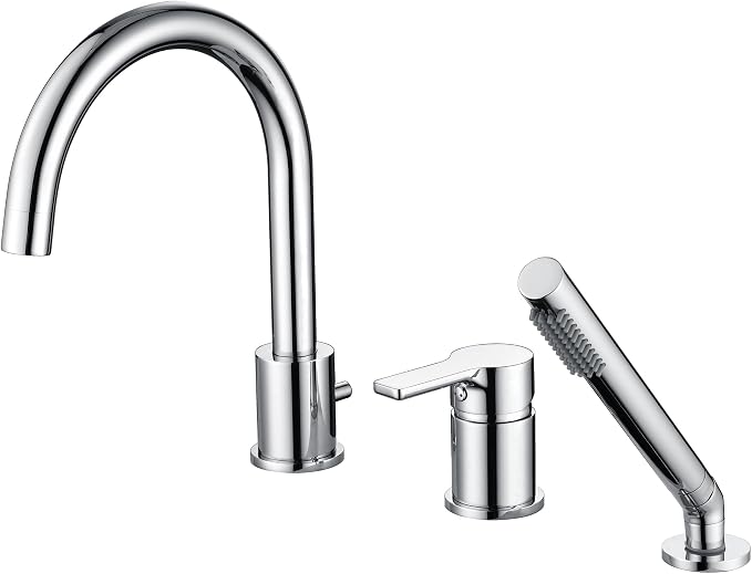 3 Hole Deck Mount Roman Tub Faucet by SUMERAINFAUCETS