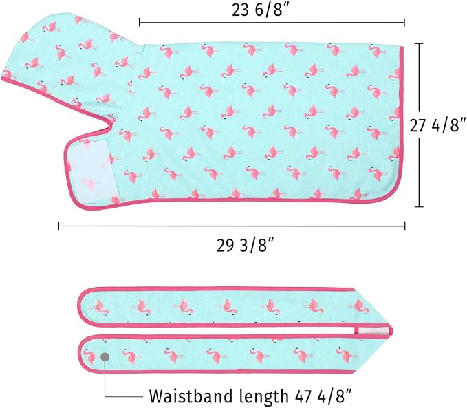 HDE Dog Bathrobe Super Absorbent Quick Drying Puppy Towel Wrap Coat Adjustable - Image 2
