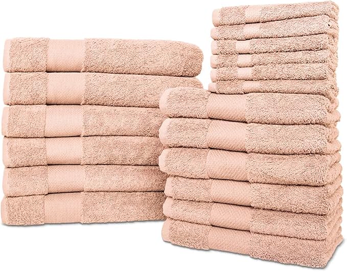Hencely 18-Piece Bath Towel Set by HENCELY