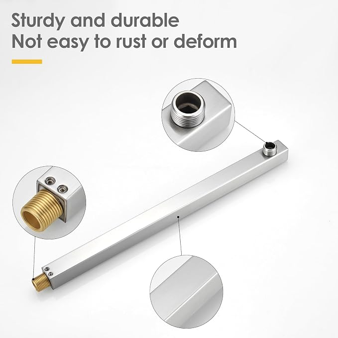 BESy 20 Inches Straight Extended Shower Arm - Image 4