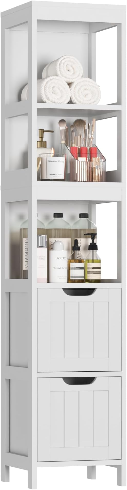 HOMEFORT Bathroom Storage Cabinet, Slim Tall Cabinet, Narrow Floor Cabinet by HOMEFORT