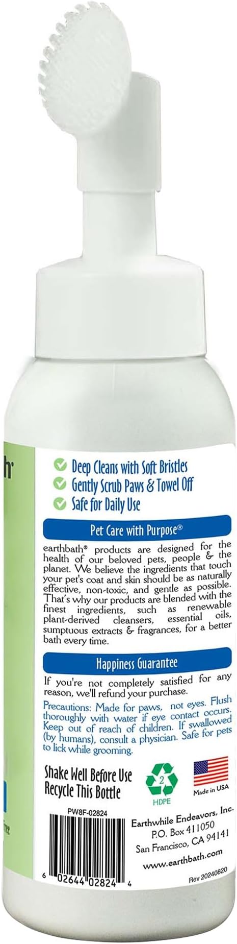 earthbath Paw Wash with Scrubber Brush - Image 3