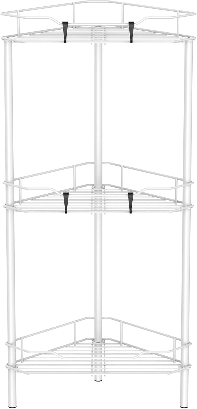 3 Tier Floor Standing Corner Shower Caddy Organizer Shelf by HuggieGems
